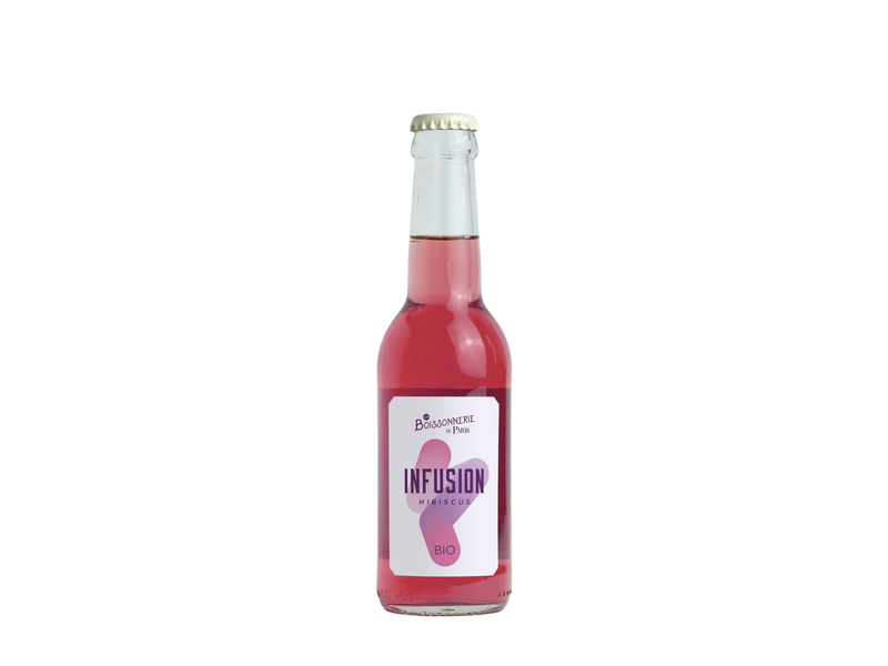 Photo d'infusion Hibiscus. Livraison boissons artisanales aux restaurants.