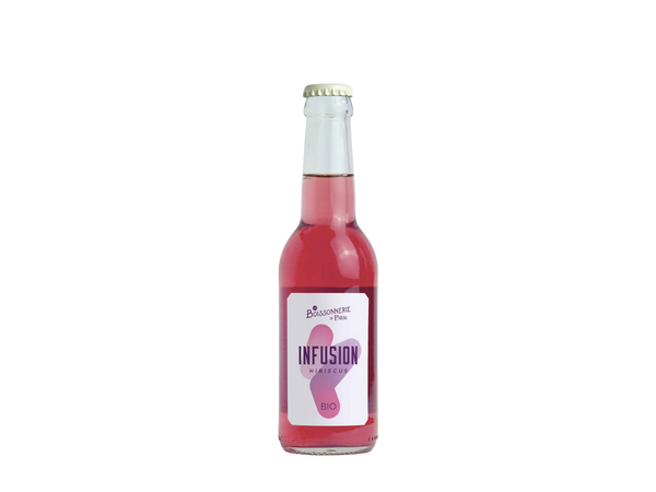 Photo d'infusion Hibiscus. Livraison boissons artisanales aux restaurants.